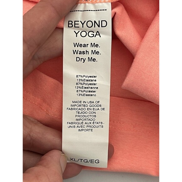 NWT Beyond‎ Yoga Spacedye Lost Your Mind Dress in XL Peach Elpeh One Shoulder - Picture 5 of 9